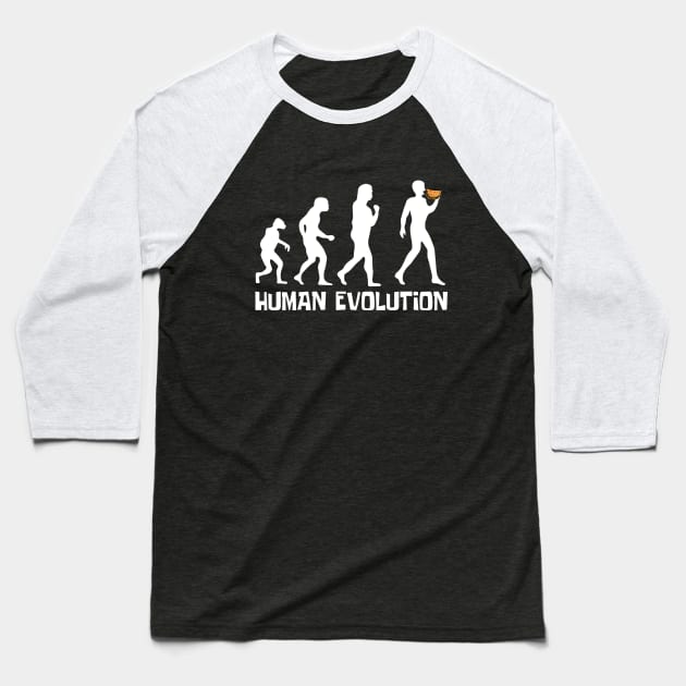 Tacos Eater Human Evolution Baseball T-Shirt by DesignArchitect